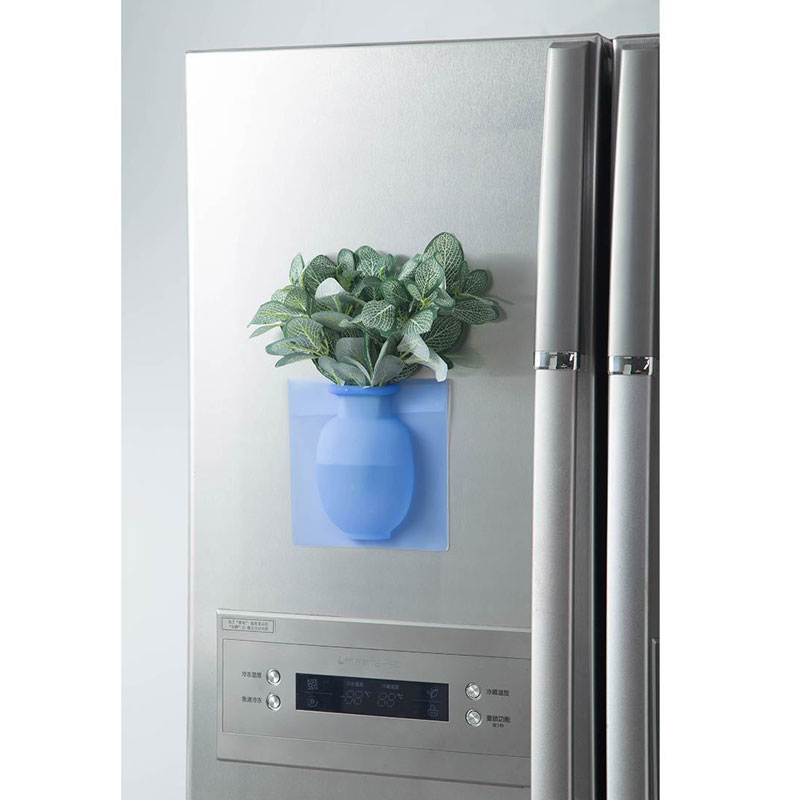 Silicone Additive Sticky Vase Easy Removable Wall And Fridge Magic Flower Plant Vases DIY Home Decoration Accessories