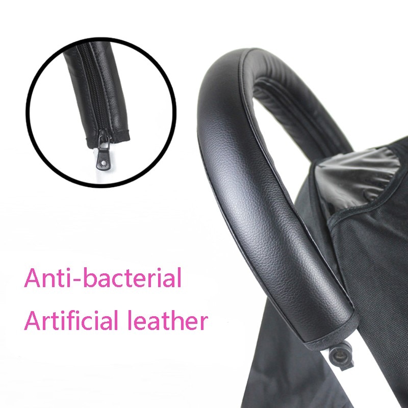 Baby Pram Handle PU Leather Pushchair Stroller Armrest Case Protective Cover For babyyoya yoya Pram Stroller Accessories