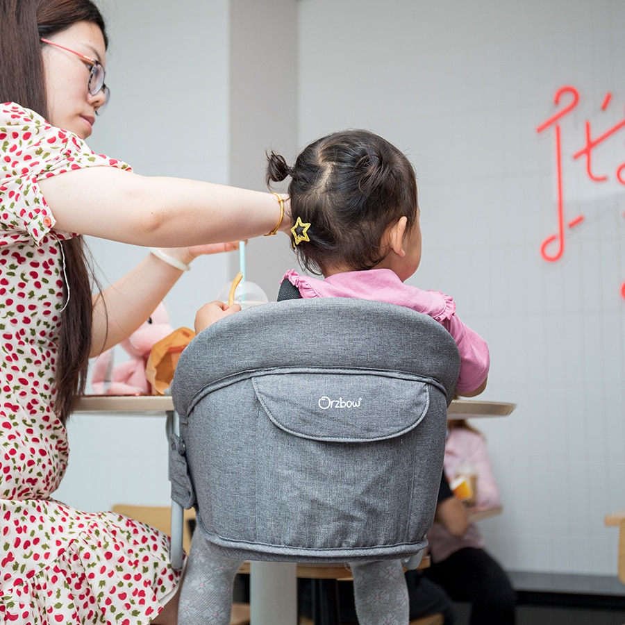 Orzbow Portable Baby Highchair Foldable Feeding Chair Seat Booster Safety Belt Dinning Hook-on Chair Harness Baby Seat For Table