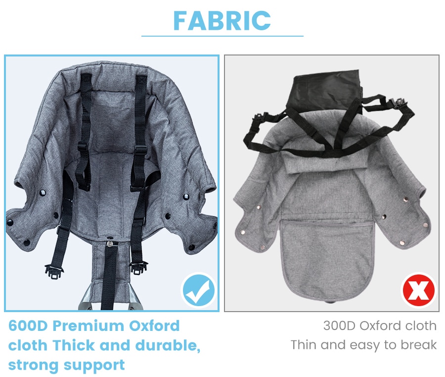 Orzbow Portable Baby Highchair Foldable Feeding Chair Seat Booster Safety Belt Dinning Hook-on Chair Harness Baby Seat For Table