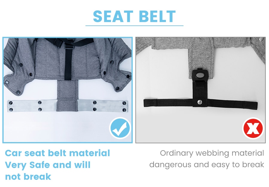 Orzbow Portable Baby Highchair Foldable Feeding Chair Seat Booster Safety Belt Dinning Hook-on Chair Harness Baby Seat For Table