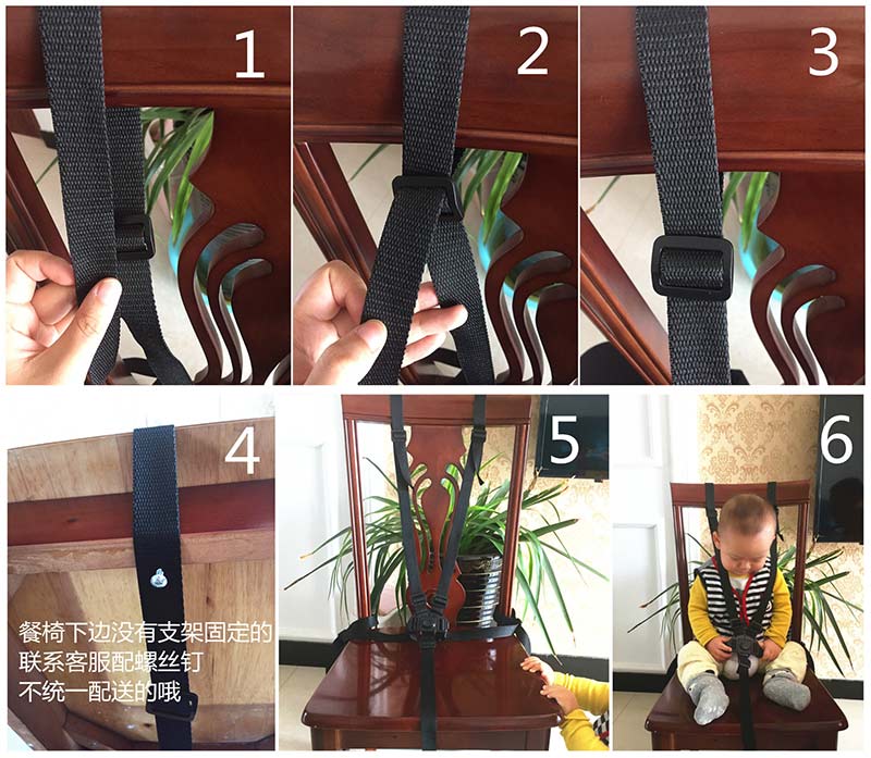 Adjustable Five-point Baby Seat belt For Baby stroller pram Highchair Dinning Chair Kid Infant Harness Fixed Belt Security Strap