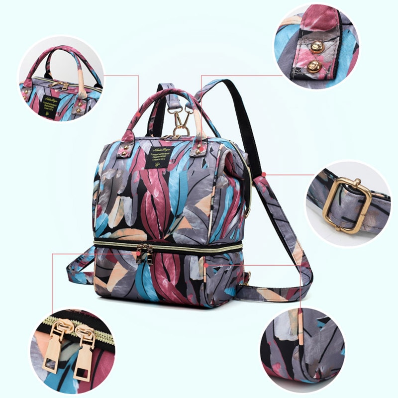 Diaper Bag Mummy Maternity Bags For Baby Stuff Small Baby Nappy Changing Backpack For Moms Travel Women Bag Stroller Organizer
