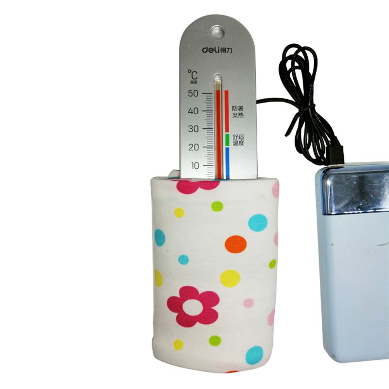 USB Charging Newborn Baby Bottle Warmer Portable Outdoor Infant Milk Feeding Bottle Heated Cover Baby Nursing Insulated Bag Care