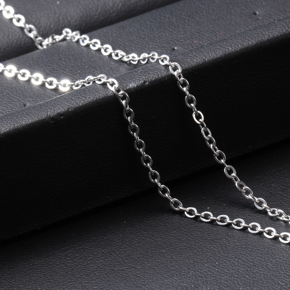 Four Sides Engraving Square Pendant Necklaces New Custom Name Necklace Stainless Steel Pendant Gift Jewelry For Women/Men