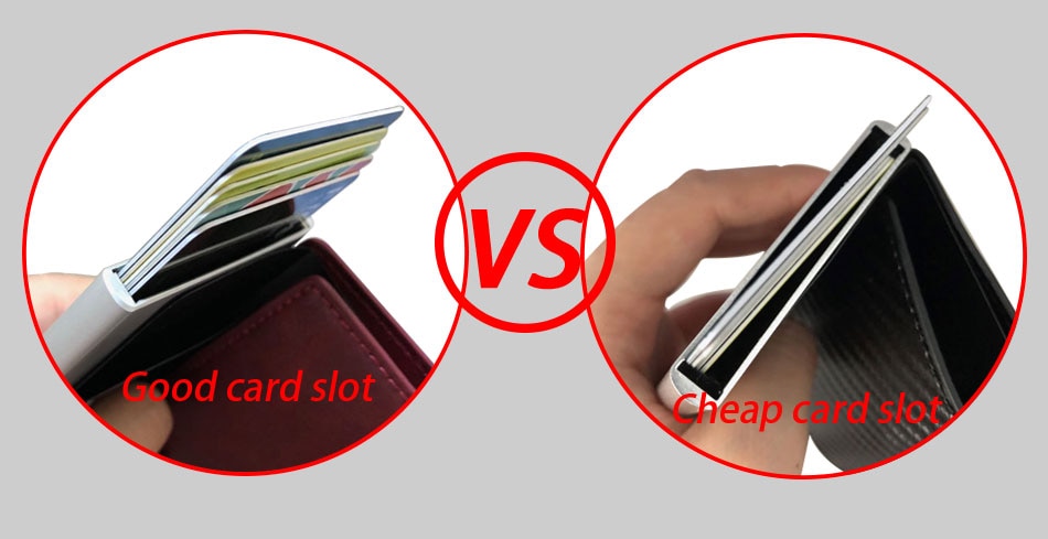 Carbon Fiber Anti Rfid Credit Card Holder Mens Double Cardholder Case Wallet Metal Business Bank Creditcard Minimalist Wallet