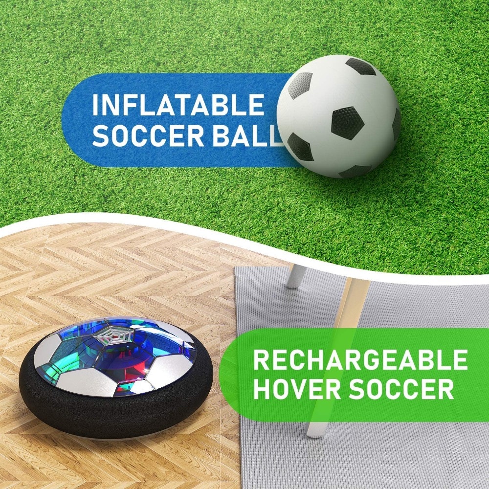 Air Power Hover Soccer Ball Indoor Football Toy Colorful Music Light Flashing Ball Toys kids sport games Kid's Educational Gift