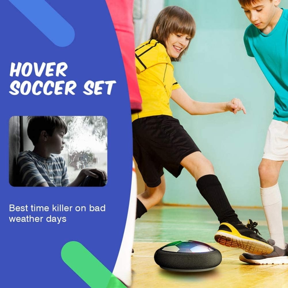 Air Power Hover Soccer Ball Indoor Football Toy Colorful Music Light Flashing Ball Toys kids sport games Kid's Educational Gift