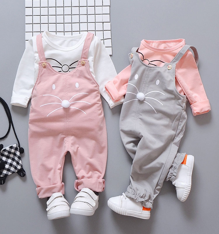 newborn baby girls clothes sets fashion suit T-shirt + pants suit baby girls outside wear  sports suit clothing sets