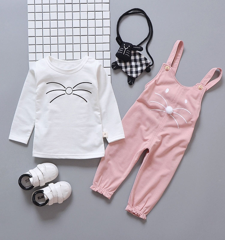 newborn baby girls clothes sets fashion suit T-shirt + pants suit baby girls outside wear  sports suit clothing sets