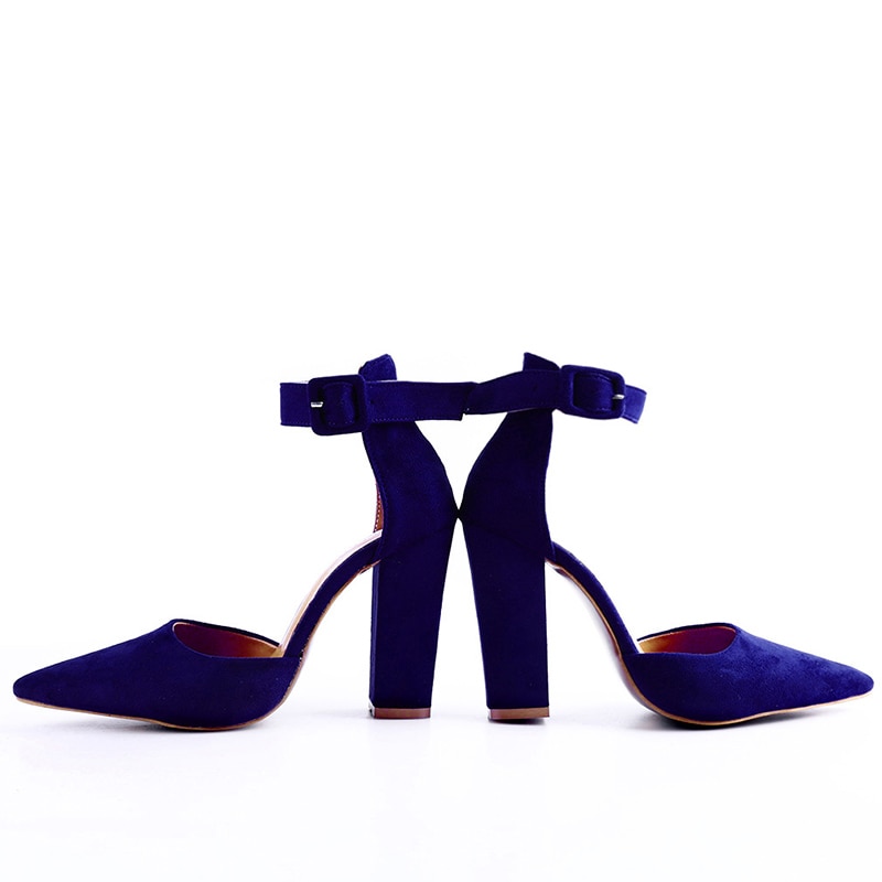 Woman Shoes Ankle Strap Platform Sandals Woman High Heel Pointed Toe Shoes Woman Black Heel Pumps Summer Lady Footwear