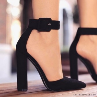 Woman Shoes Ankle Strap Platform Sandals Woman High Heel Pointed Toe Shoes Woman Black Heel Pumps Summer Lady Footwear
