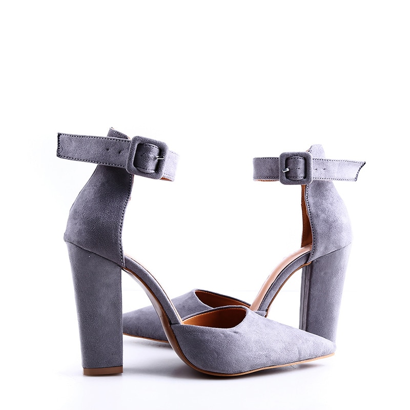 Woman Shoes Ankle Strap Platform Sandals Woman High Heel Pointed Toe Shoes Woman Black Heel Pumps Summer Lady Footwear