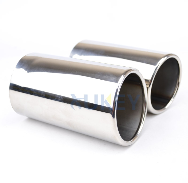 Exhaust Tip For Volvo S60 V60 Xc60 2011 2012 2013 Muffler Pipe Tail Pipe End Finisher Chrome Trim Stainless Steel Boxed