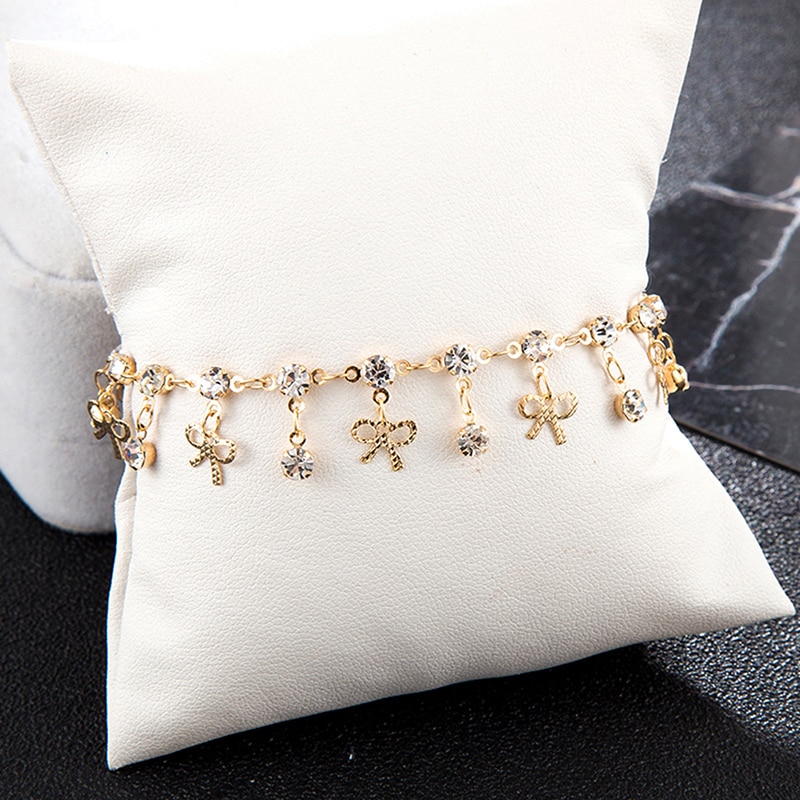 Magnet Anklet Colorful Stone eight Loss  Magnetic Therapy Bracelet Weight Loss Product Slimming Health Care jewelry
