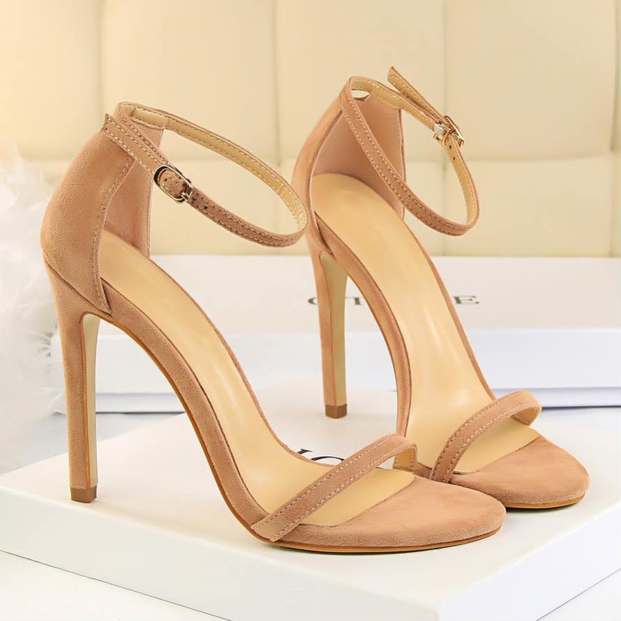 Women Open Toe Ankle Strap Stiletto Heel Dress Sandals Elegant Wedding Party Shoes Pumps High Heel 10cm 8cm Women Open Toe Ankle Strap Stiletto Heel Dress Sandals Elegant Wedding Party Shoes Pumps High Heel 10cm 8cm