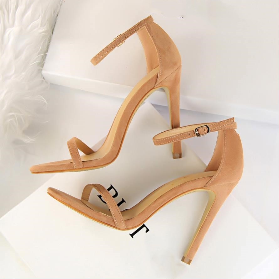 Women Open Toe Ankle Strap Stiletto Heel Dress Sandals Elegant Wedding Party Shoes Pumps High Heel 10cm 8cm Women Open Toe Ankle Strap Stiletto Heel Dress Sandals Elegant Wedding Party Shoes Pumps High Heel 10cm 8cm