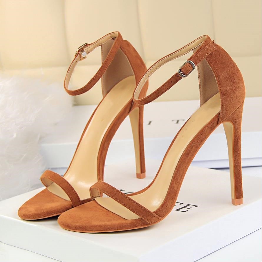 Women Open Toe Ankle Strap Stiletto Heel Dress Sandals Elegant Wedding Party Shoes Pumps High Heel 10cm 8cm Women Open Toe Ankle Strap Stiletto Heel Dress Sandals Elegant Wedding Party Shoes Pumps High Heel 10cm 8cm