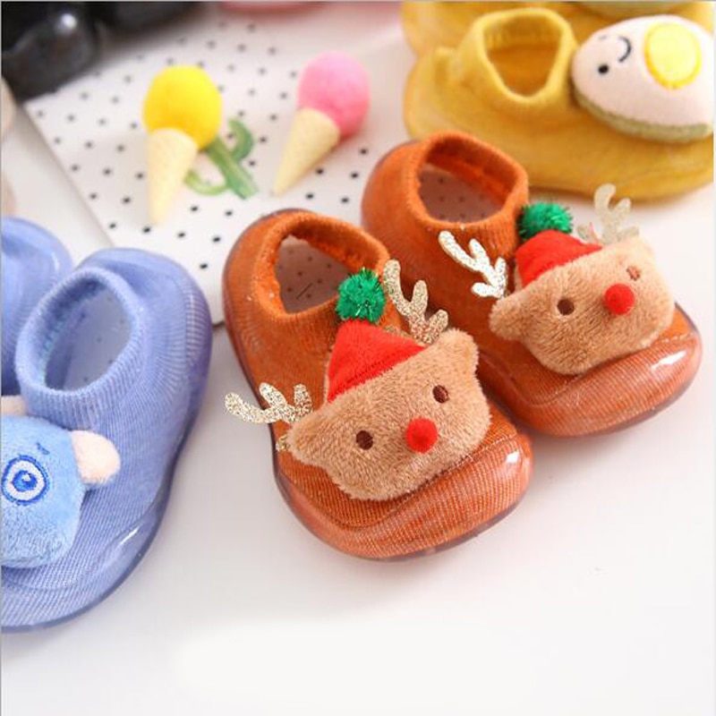 baby sock shoes cute animal style baby rubber floor sock shoes