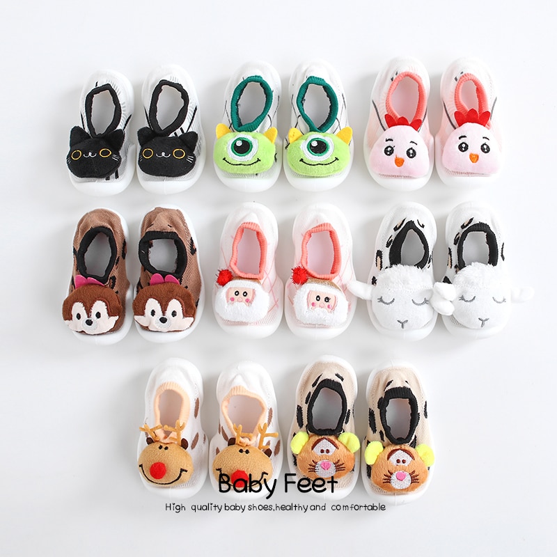 baby sock shoes cute animal style baby rubber floor sock shoes