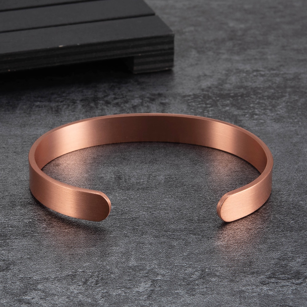 Pure Copper Bracelet Men Magnetic Vintage Adjustable 6pcs Magnets Men Cuff Bracelet Magnetic Health Energy Bracelet for Men