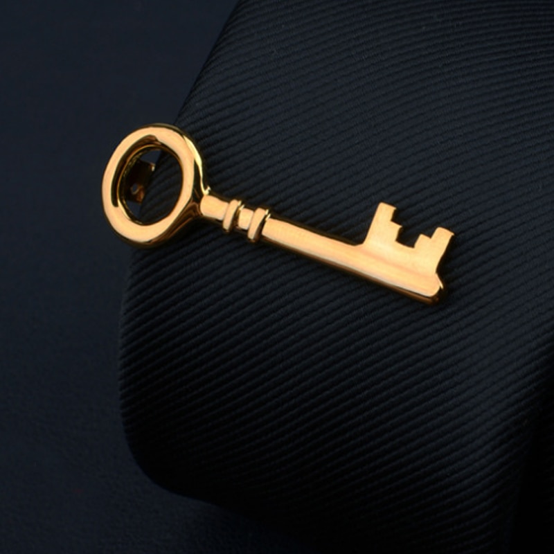 Fashion Tie Clips Men's Metal Necktie Bar Crystal Formal Shirt Wedding Ceremony Gold Tie Clip Men's Party Gifts