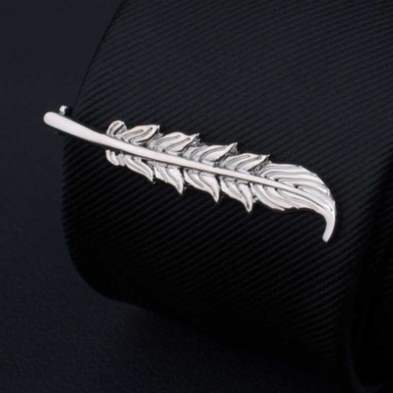 Fashion Tie Clips Men's Metal Necktie Bar Crystal Formal Shirt Wedding Ceremony Gold Tie Clip Men's Party Gifts