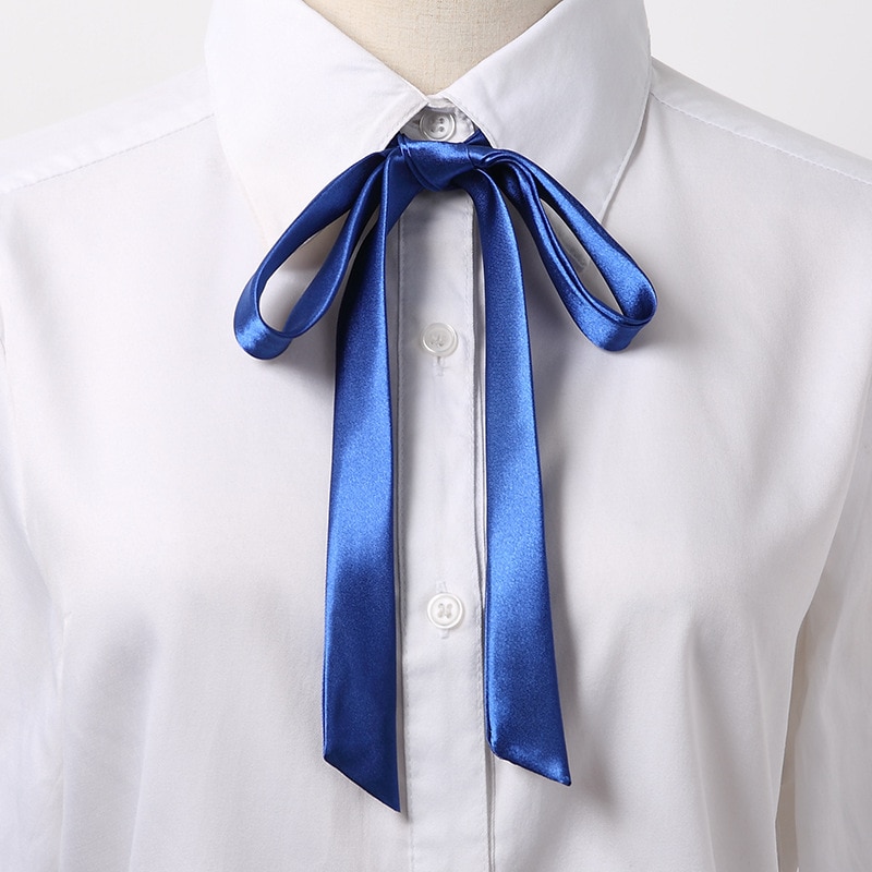 Korean Small Tie Bowtie College Style School Uniform Shirt Accessories Men's Women's Long Section Streamers Collars Flowers