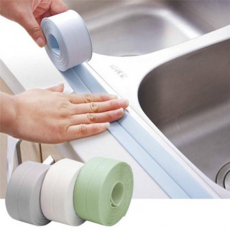PVC Self Adhesive Tape Sealing Tape Shower Bathroom Kitchen Mold Proof Anti-moisture Waterproof Tape Caulk Strip Adhesive Sealer