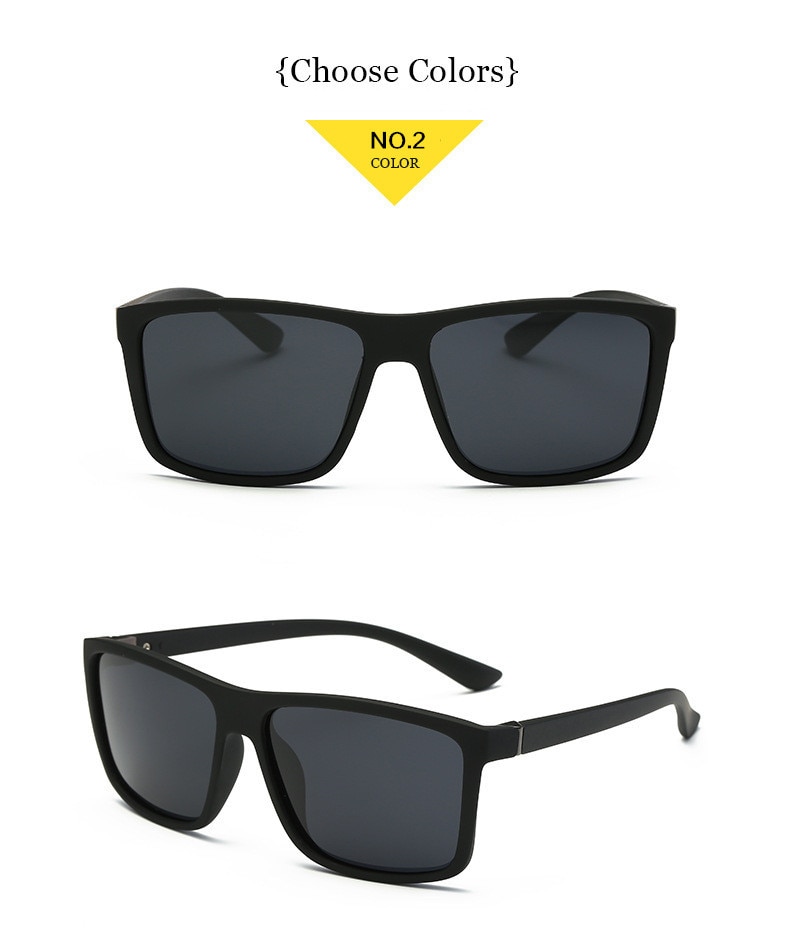 Polarized Sunglasses Men Movement Designer Driving Sun glasses Women Vintage Anti-UV Driver Black Goggles Eyewear