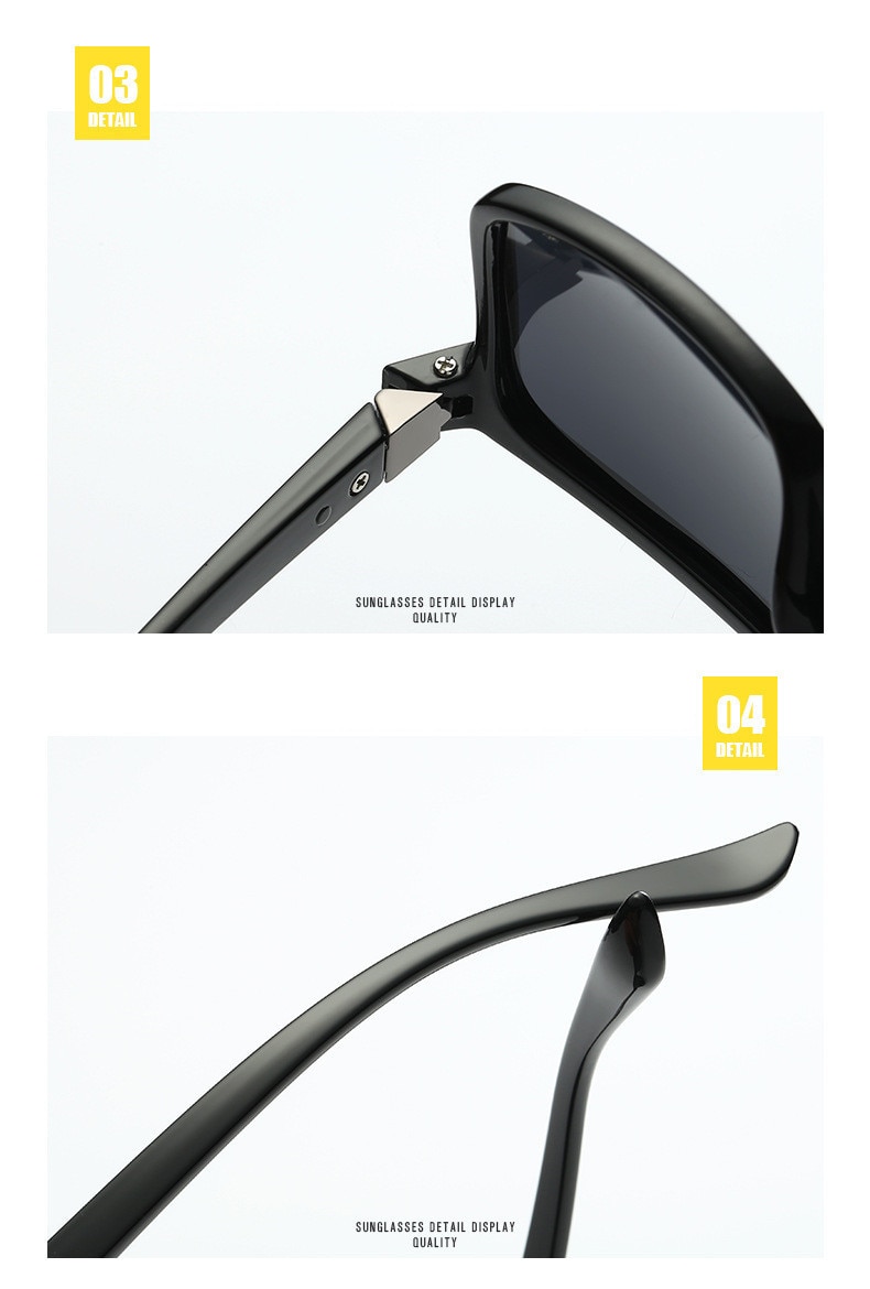Polarized Sunglasses Men Movement Designer Driving Sun glasses Women Vintage Anti-UV Driver Black Goggles Eyewear