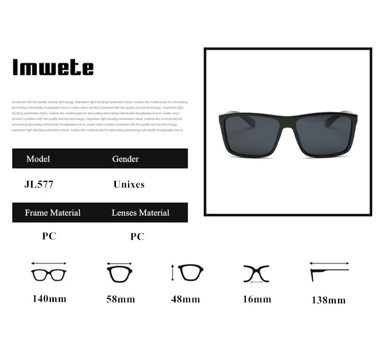 Polarized Sunglasses Men Movement Designer Driving Sun glasses Women Vintage Anti-UV Driver Black Goggles Eyewear