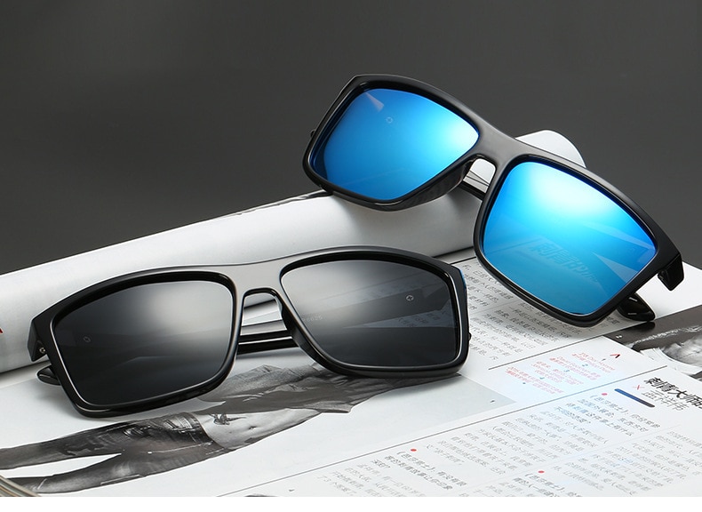 Polarized Sunglasses Men Movement Designer Driving Sun glasses Women Vintage Anti-UV Driver Black Goggles Eyewear