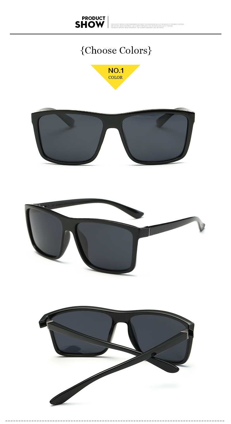 Polarized Sunglasses Men Movement Designer Driving Sun glasses Women Vintage Anti-UV Driver Black Goggles Eyewear