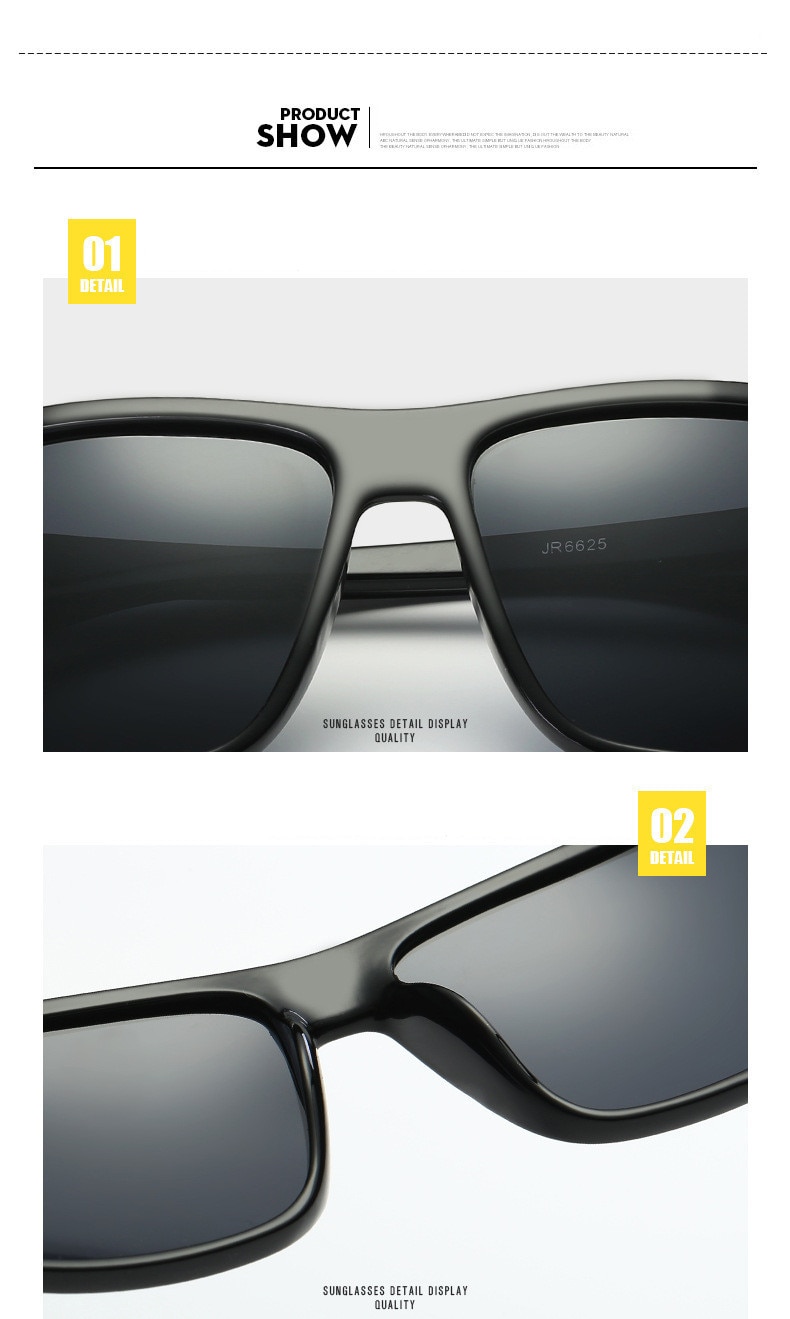 Polarized Sunglasses Men Movement Designer Driving Sun glasses Women Vintage Anti-UV Driver Black Goggles Eyewear