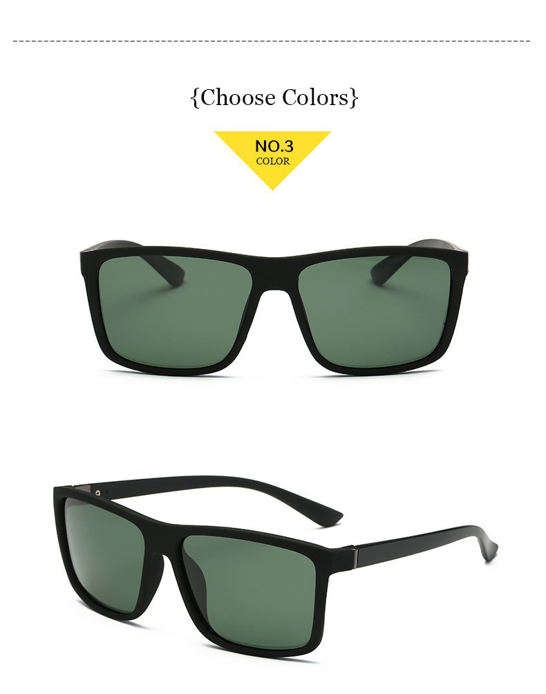 Polarized Sunglasses Men Movement Designer Driving Sun glasses Women Vintage Anti-UV Driver Black Goggles Eyewear