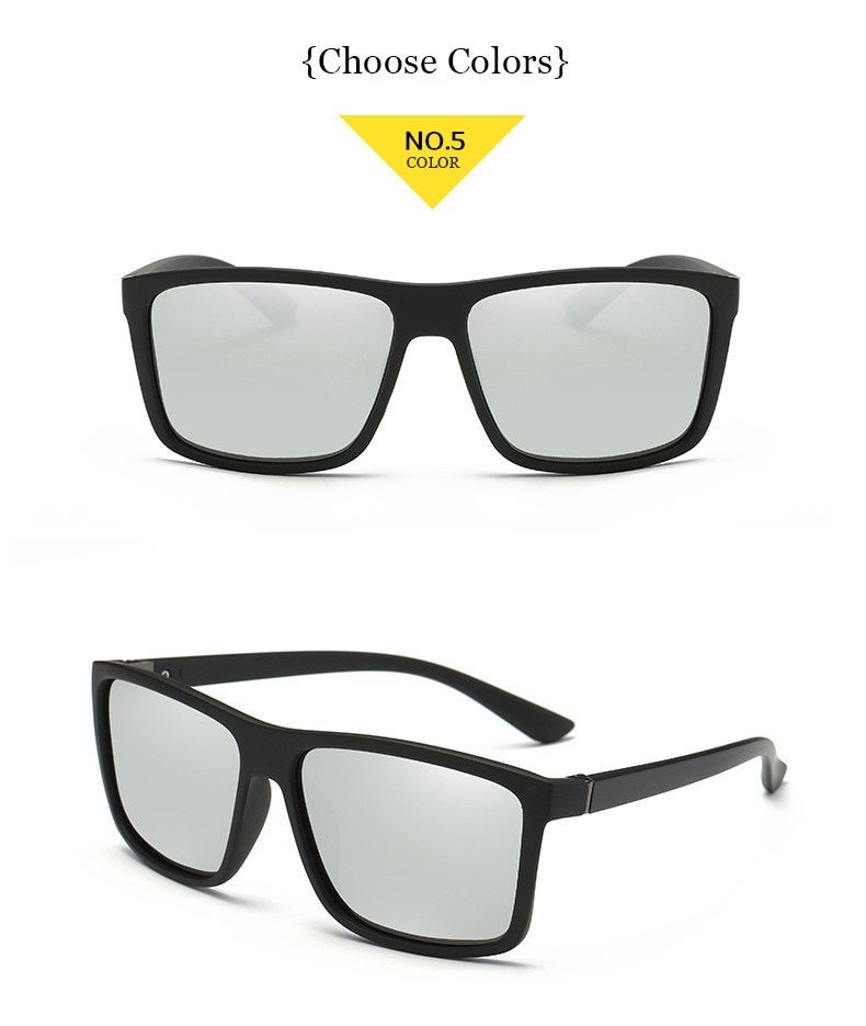 Polarized Sunglasses Men Movement Designer Driving Sun glasses Women Vintage Anti-UV Driver Black Goggles Eyewear