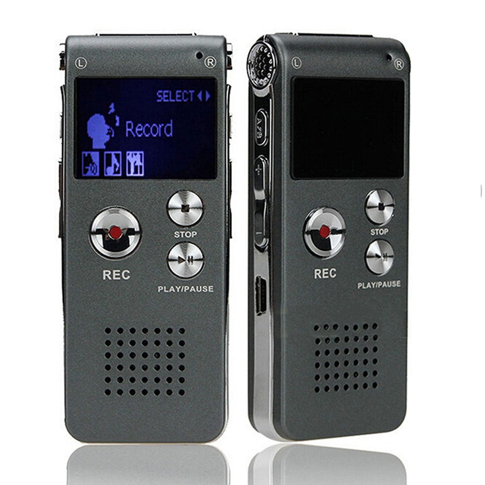 Portable LCD Screen 8GB Digital Voice Recorder Telephone Audio Recorder MP3 Player Dictaphone