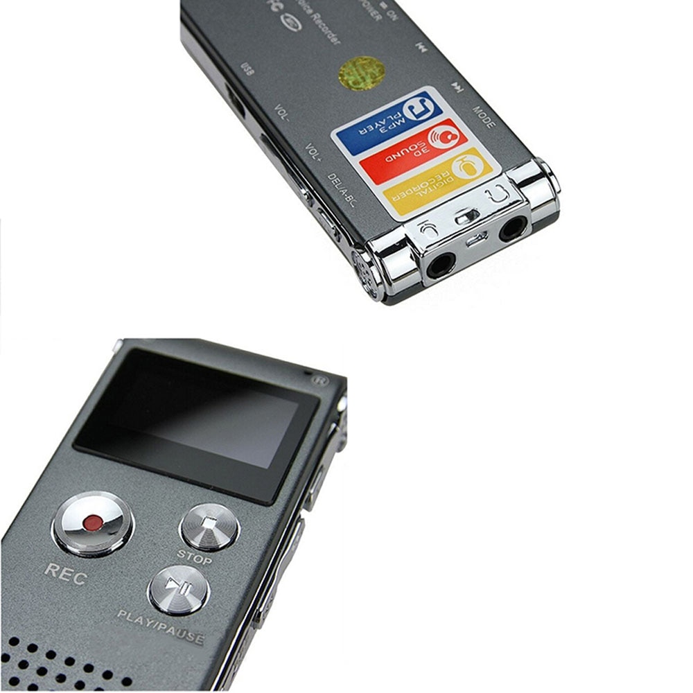 Portable LCD Screen 8GB Digital Voice Recorder Telephone Audio Recorder MP3 Player Dictaphone