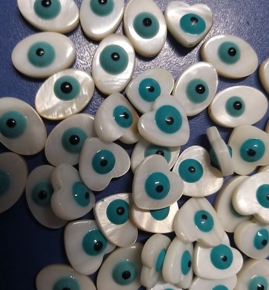 20pcs Natural Mother of Pearl Shell Evil Eye Pendant mix size choose for Shell Necklace Pendants Earring Finding Charms Jewelry