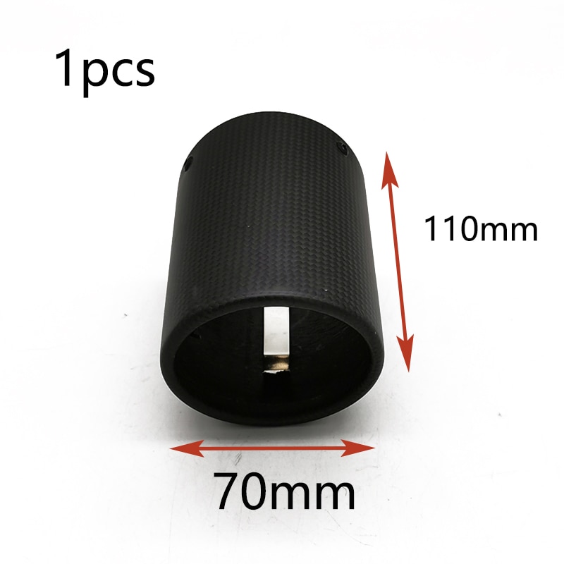Carbon Fiber For Skoda Octavia A7 A5 Superb Yeti 1.4T 1.6T BMW E90 E92 325 328i Touran L 280 Car Exhaust Tip Muffler Pipe Cover