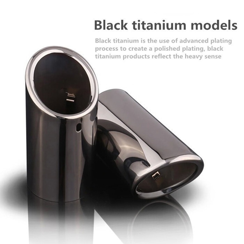 Carbon Fiber For Skoda Octavia A7 A5 Superb Yeti 1.4T 1.6T BMW E90 E92 325 328i Touran L 280 Car Exhaust Tip Muffler Pipe Cover