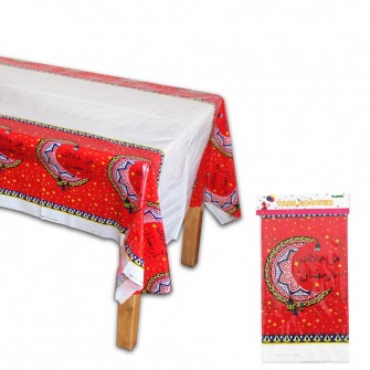 Square Table Cloth Happy Eid Mubarak Decor Islamic Muslim Ramadan and Eid Decor Gifts Kareem Ramadan Decor for Home