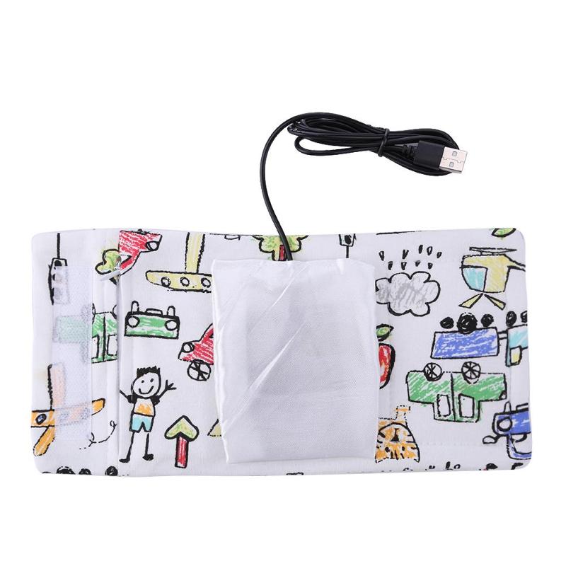 USB Milk Warmer Insulated Bag Portable Travel Cup Warmer Baby Nursing Bottle Cover Warmer Heater Bag Infant Feeding Bottle Bags