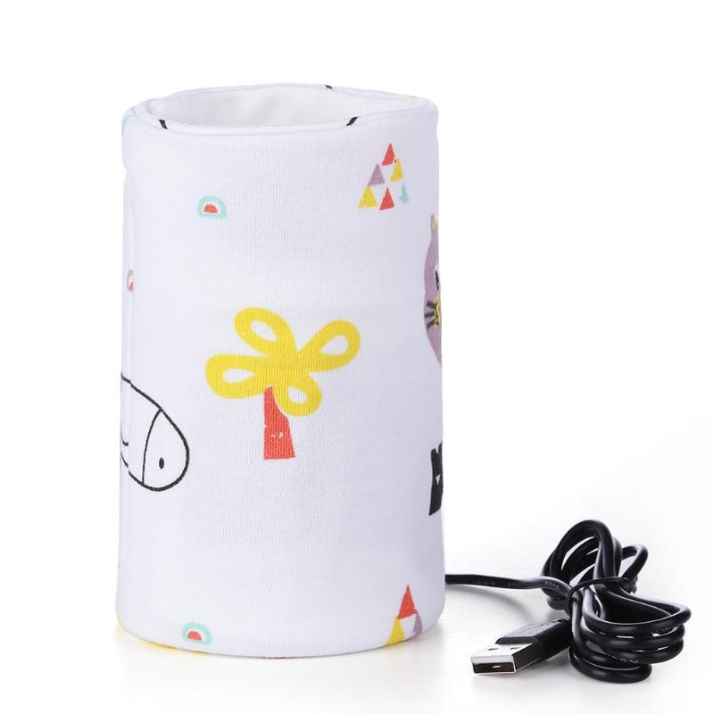 USB Milk Warmer Insulated Bag Portable Travel Cup Warmer Baby Nursing Bottle Cover Warmer Heater Bag Infant Feeding Bottle Bags