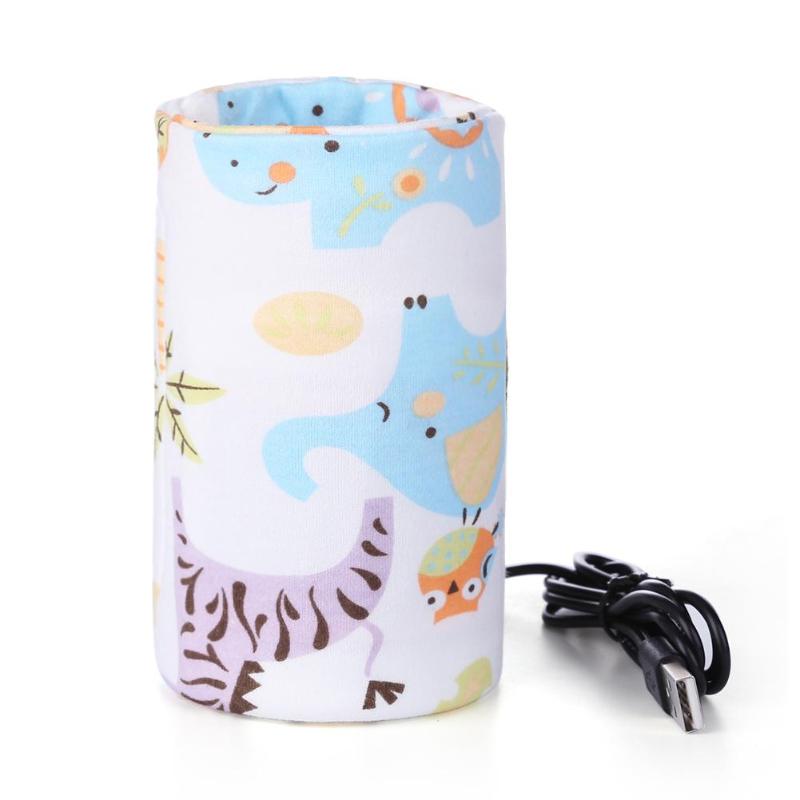USB Milk Warmer Insulated Bag Portable Travel Cup Warmer Baby Nursing Bottle Cover Warmer Heater Bag Infant Feeding Bottle Bags