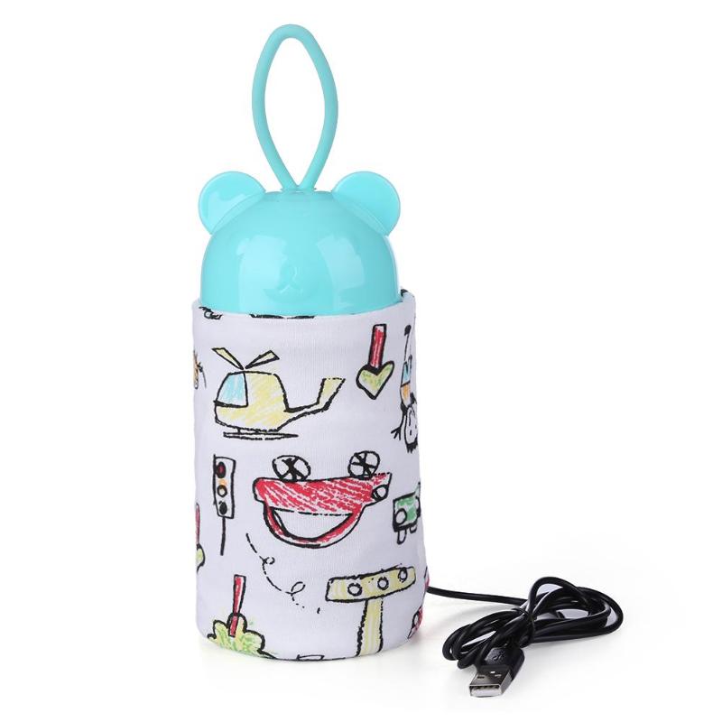 USB Milk Warmer Insulated Bag Portable Travel Cup Warmer Baby Nursing Bottle Cover Warmer Heater Bag Infant Feeding Bottle Bags