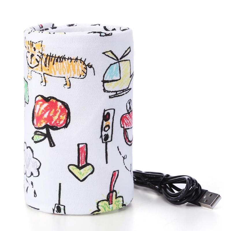 USB Milk Warmer Insulated Bag Portable Travel Cup Warmer Baby Nursing Bottle Cover Warmer Heater Bag Infant Feeding Bottle Bags