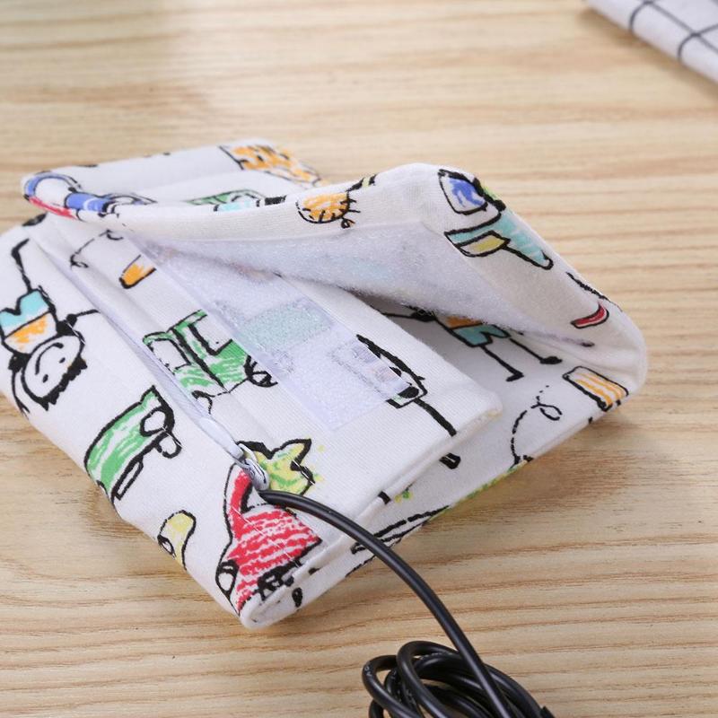 USB Milk Warmer Insulated Bag Portable Travel Cup Warmer Baby Nursing Bottle Cover Warmer Heater Bag Infant Feeding Bottle Bags