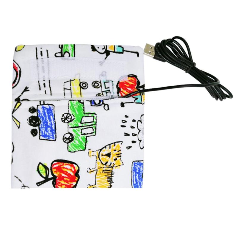USB Milk Warmer Insulated Bag Portable Travel Cup Warmer Baby Nursing Bottle Cover Warmer Heater Bag Infant Feeding Bottle Bags